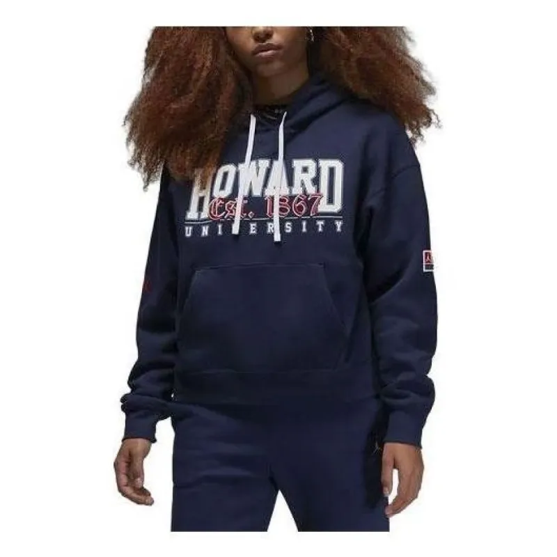 (WMNS) Air Jordan x Howard University Logo Hoodie 'Blue' FD9337-419 sold by KicksCrew