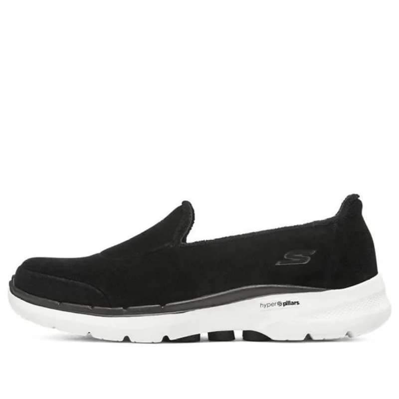 (WMNS) Skechers Go Walk 6 'Black White' 124528-BKW sold by KicksCrew