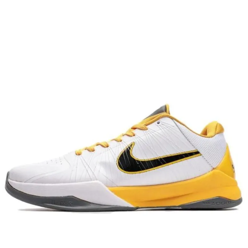 Nike Zoom Kobe 5 'White Black Del Sol Metallic Silver' 386430-104 sold by KicksCrew