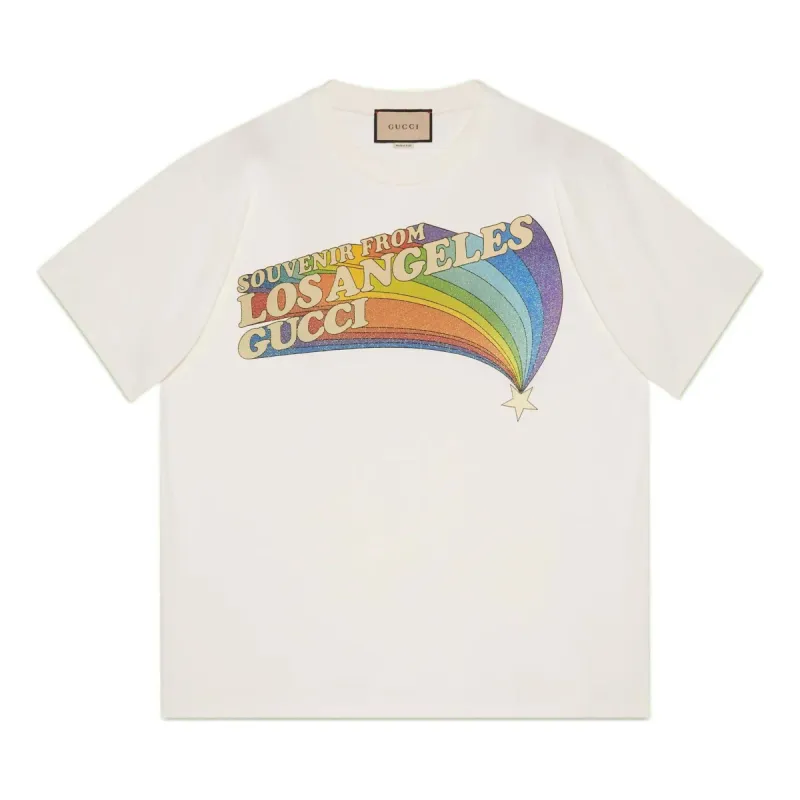 GUCCI SS22 Love Parade Rainbow Tee 'White' 616036-XJEJC-9095 sold by KicksCrew