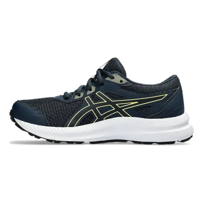 (GS) ASICS Contend 8 'French Blue Glow Yellow' 1014A259-404 sold by KicksCrew