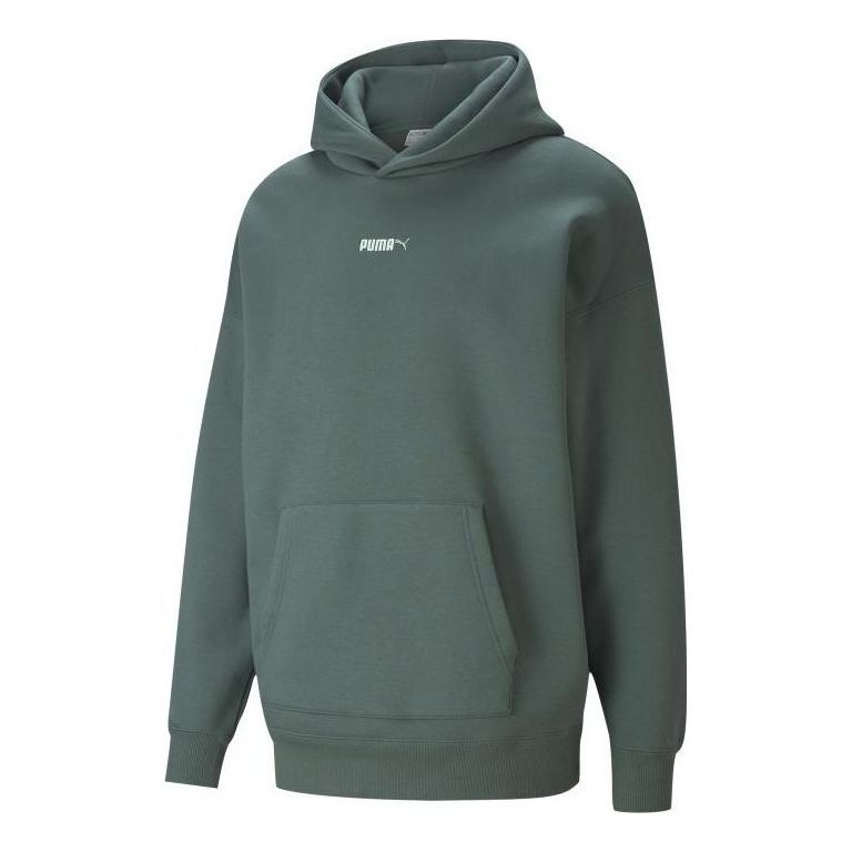 Puma Small Logo Hoodie 'Green' 534364-68 sold by KicksCrew