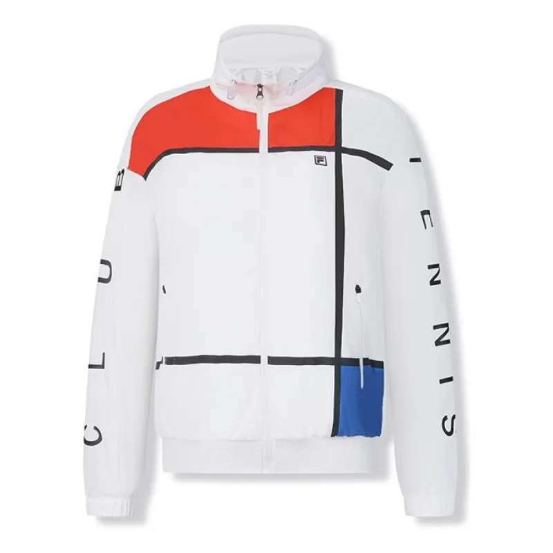 (WMNS) FILA Core Athletics Tennis Woven Jacket 'White' A11W423703F-WT sold by KicksCrew