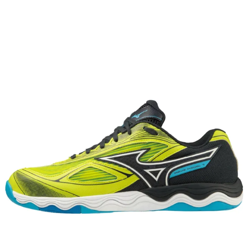 Mizuno Wave Medal 7 'Yellow Black Light Blue' 81GA231501 sold by KicksCrew