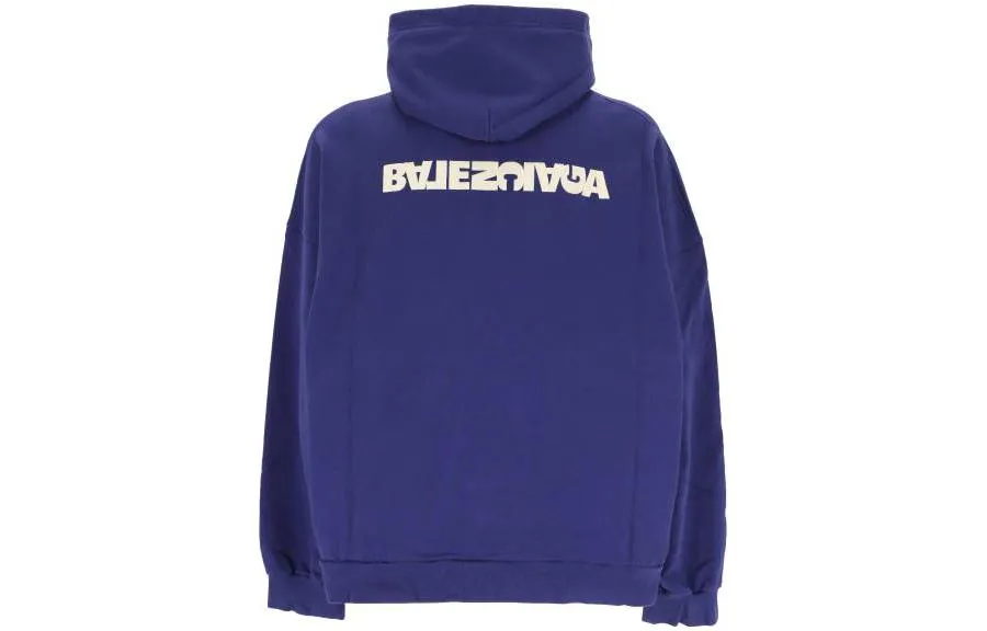 Balenciaga Turn Hoodie Wide Fit 'Blue' 674986TNVB64388 sold by KicksCrew product image thumbnail 2