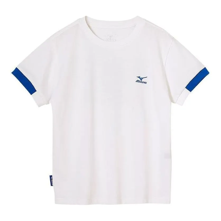 (GS) Mizuno Logo Casual T-shirt 'White' T2101 sold by KicksCrew