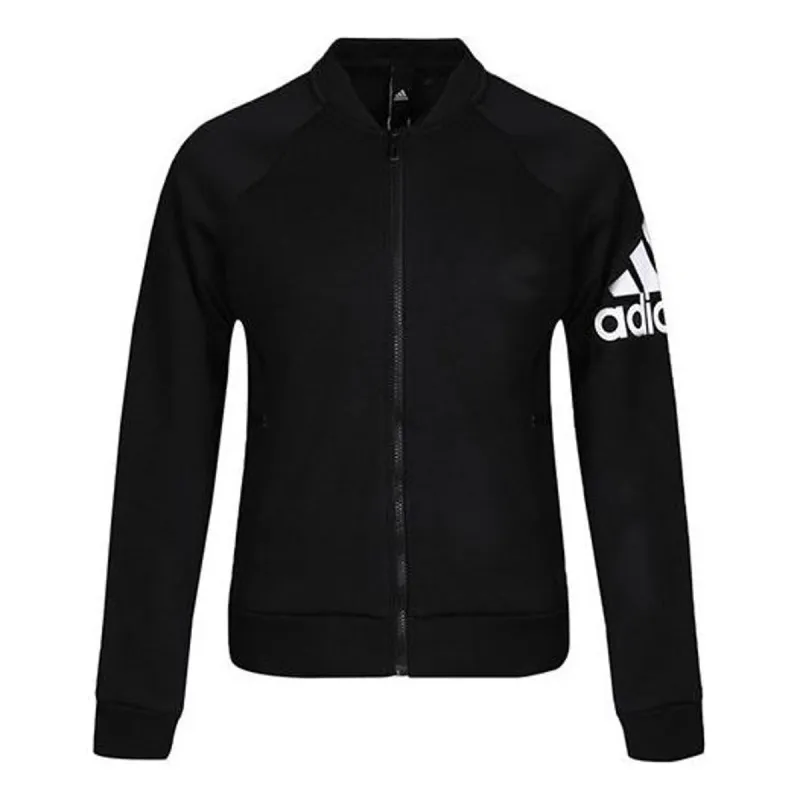 (WMNS) adidas Brand Knitted Down Jacket 'Black' DM5339 sold by KicksCrew