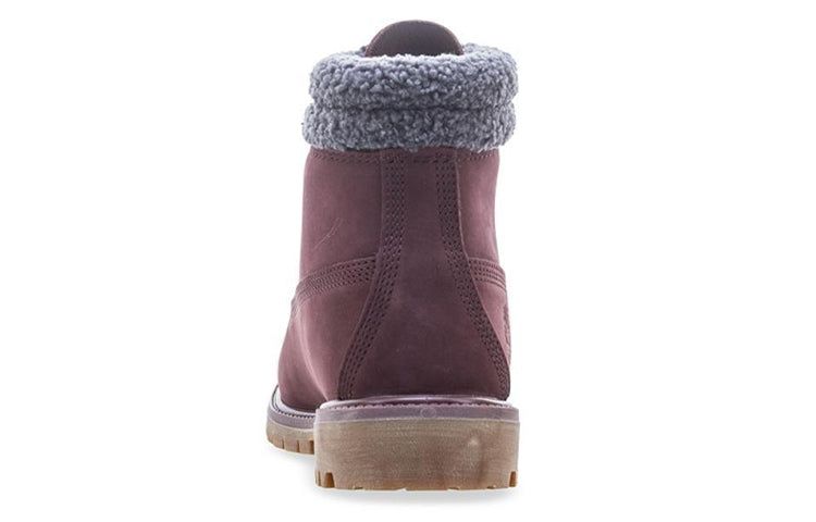 Timberland Premium 6 Inch Double Collar Waterproof 'Burgundy Nubuck' A1ZK8 sold by KicksCrew product image thumbnail 4