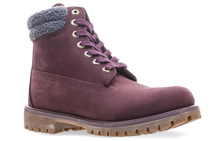 Timberland Premium 6 Inch Double Collar Waterproof 'Burgundy Nubuck' A1ZK8 sold by KicksCrew product image thumbnail 2