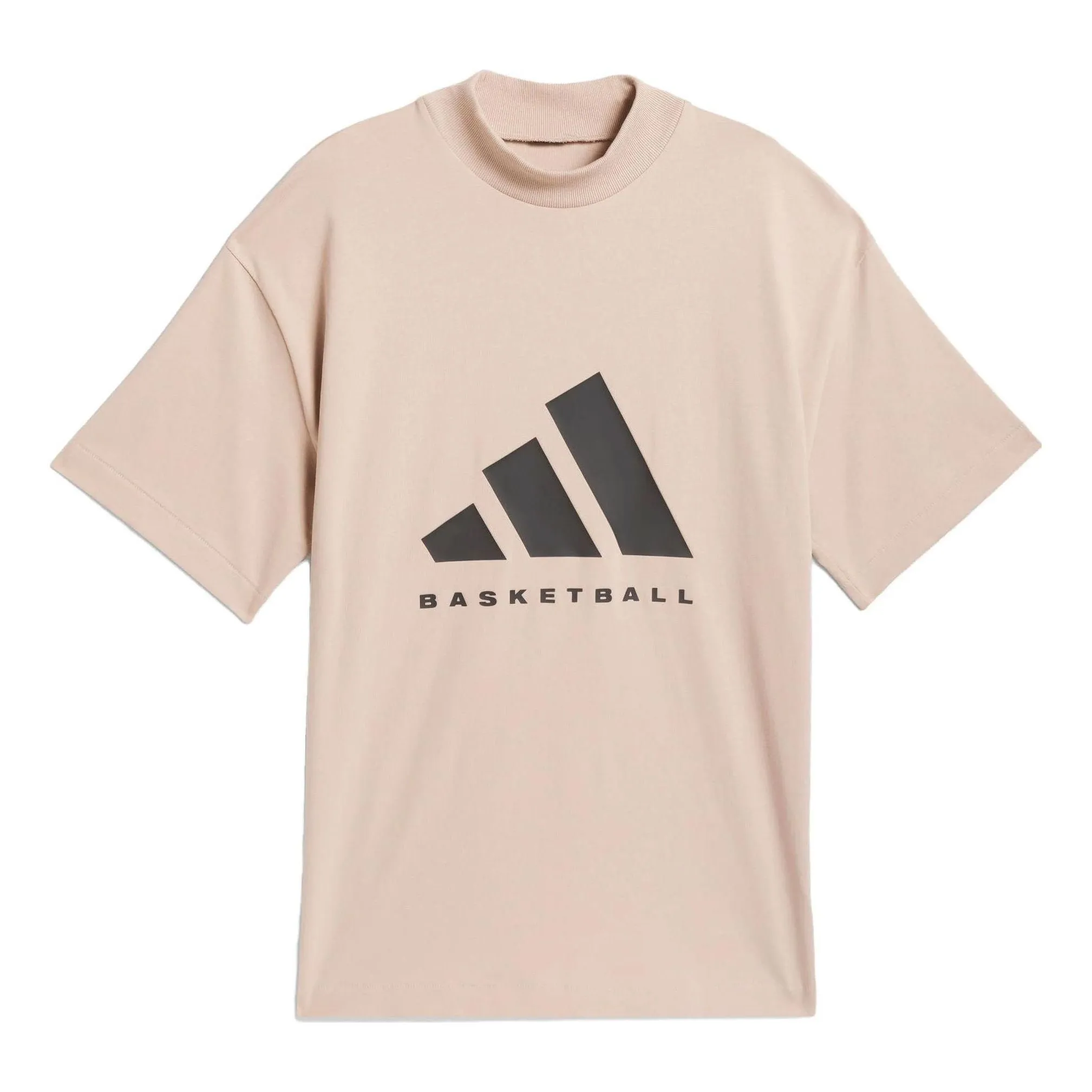 adidas Basketball T-Shirt 'Beige Black' IT4509 sold by KicksCrew