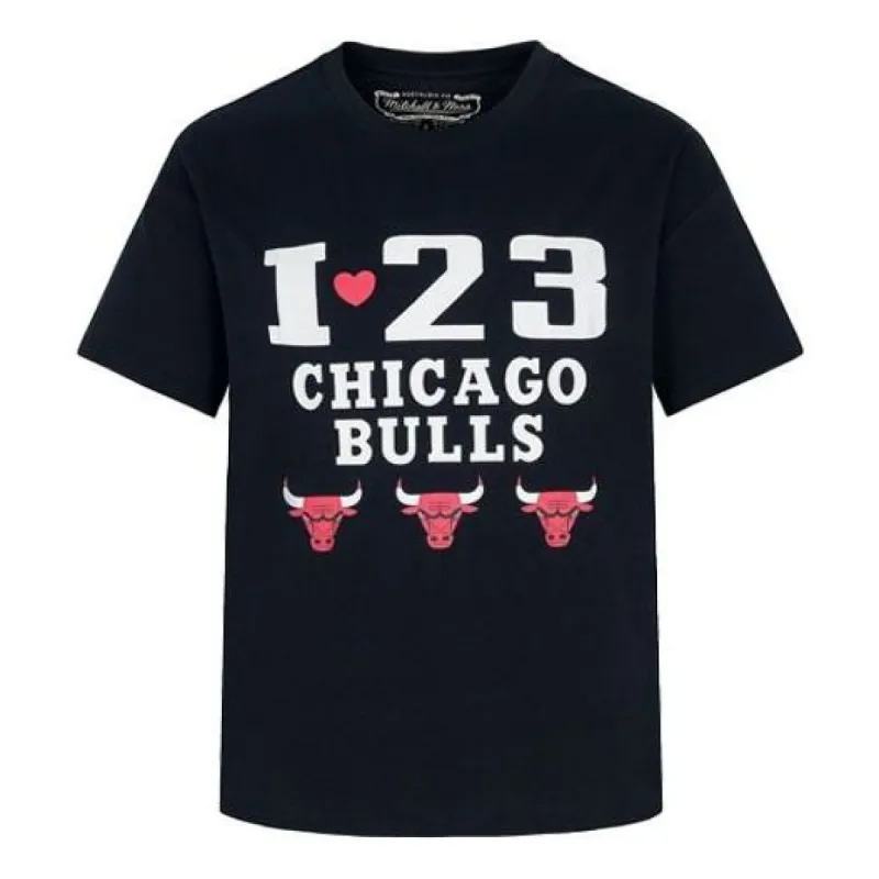 Mitchell & Ness x NBA Chicago Bulls T-shirt 'I LOVE 23' MNJYSST22018-BLACK sold by KicksCrew