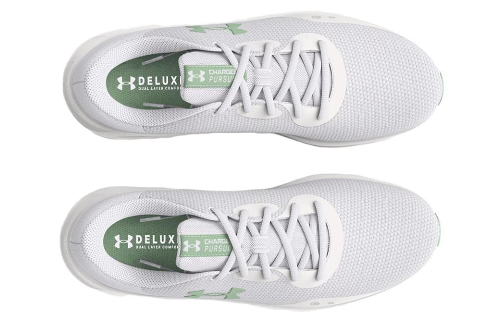 (WMNS) Under Armour Charged Pursuit 3 Twist 'White Green' 3026692-100 sold by KicksCrew product image thumbnail 4
