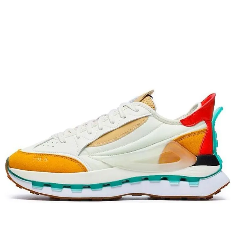 (WMNS) FILA KM Shoes 'White Yellow Orange' F12W233113FCG sold by KicksCrew