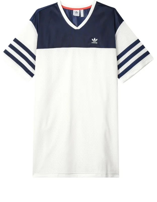 (WMNS) adidas Basketball Shirt Dress (Asia Sizing) 'White Blue' IS2348 sold by KicksCrew