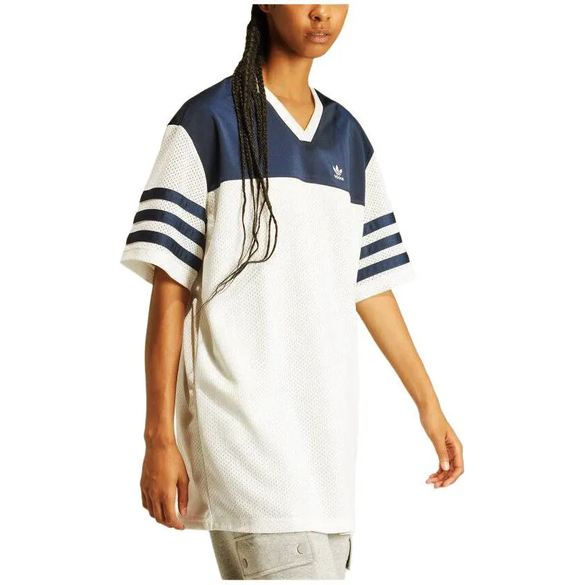 (WMNS) adidas Basketball Shirt Dress (Asia Sizing) 'White Blue' IS2348 sold by KicksCrew product image thumbnail 3