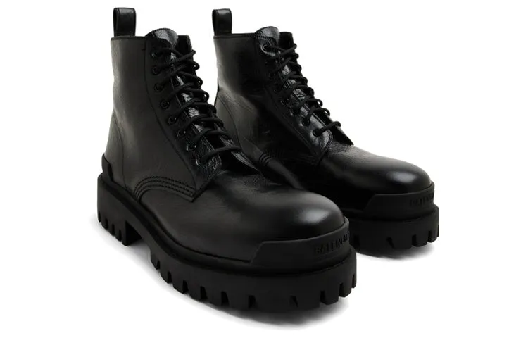 Balenciaga Strike Ankle Boots 'Black Leather' 589338WAD401000 sold by KicksCrew product image thumbnail 2