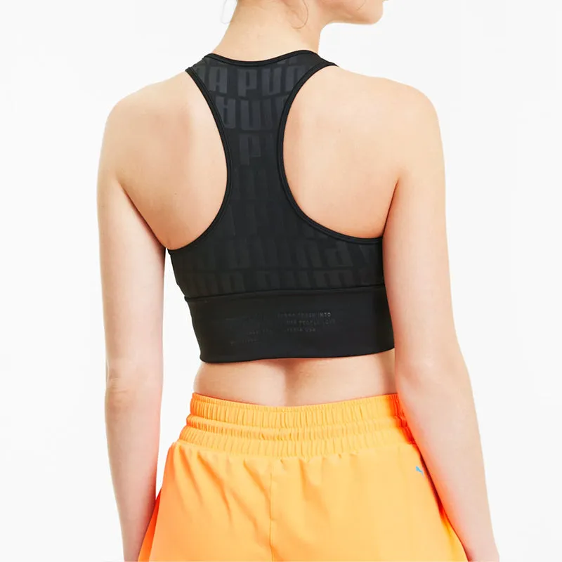 (WMNS) PUMA Mid Impact Bra Top 'Black' 519564-01 sold by KicksCrew product image thumbnail 4