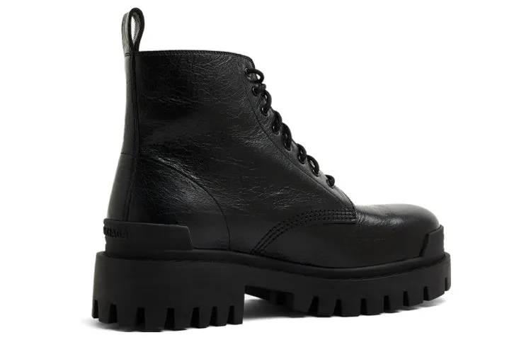 Balenciaga Strike Ankle Boots 'Black Leather' 589338WAD401000 sold by KicksCrew product image thumbnail 3