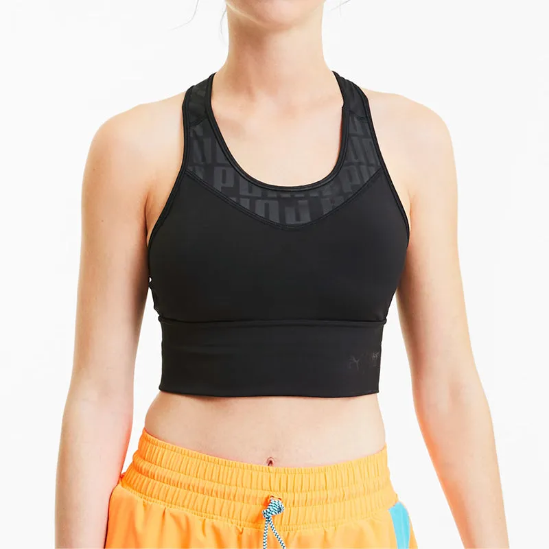 (WMNS) PUMA Mid Impact Bra Top 'Black' 519564-01 sold by KicksCrew product image thumbnail 3