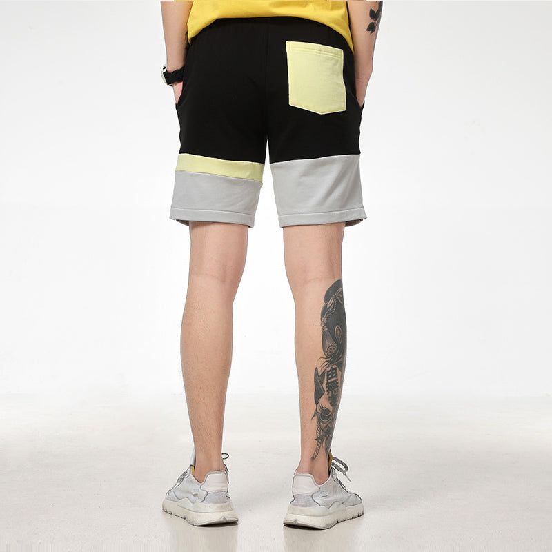 Puma Solid Basic Shorts 'Black Grey Yellow' 531304-01 sold by KicksCrew product image thumbnail 4