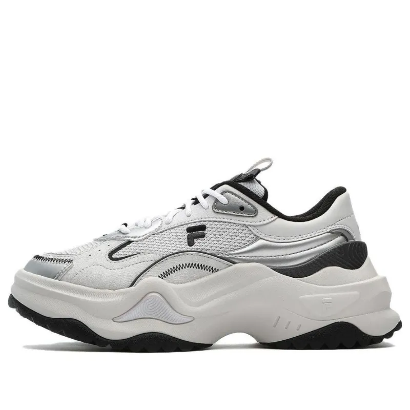 (WMNS) FILA FUSION Bianco II Sneakers 'White Silver Black' T12W331301FNS sold by KicksCrew