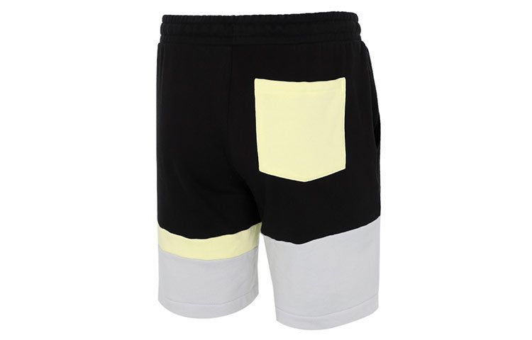 Puma Solid Basic Shorts 'Black Grey Yellow' 531304-01 sold by KicksCrew product image thumbnail 2
