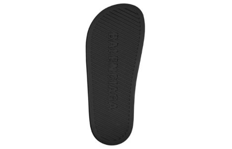 (WMNS) Balenciaga Chunky Slides 'Black' 654315W1S891000 sold by KicksCrew