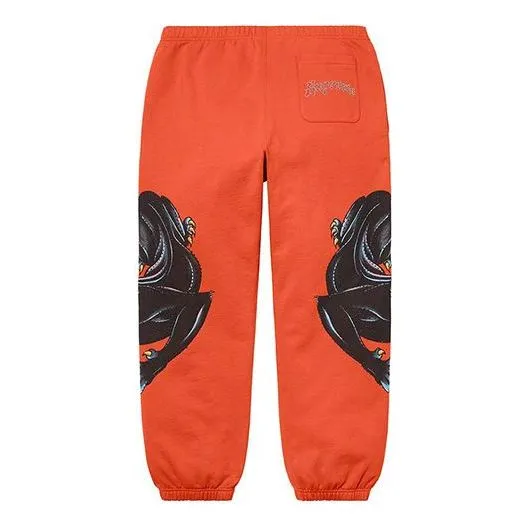 Supreme Panther Sweatpants 'Orange Black' SUP-SS21-763 sold by KicksCrew product image thumbnail 2