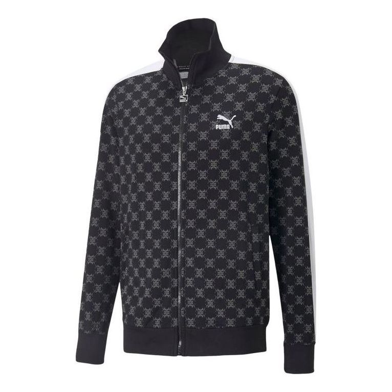 Puma T7 Printed Full Zip Track Jacket 'Black' 537716-01 sold by KicksCrew