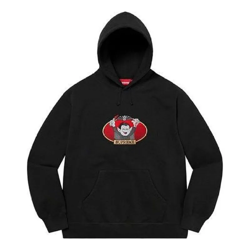 Supreme Vampire Boy Hooded Sweatshirt 'Black Red' SUP-SS21-703 sold by KicksCrew