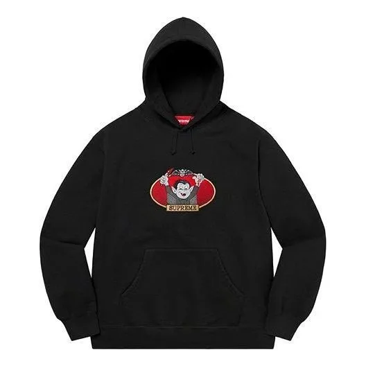 Supreme Vampire Boy Hooded Sweatshirt 'Black Red' SUP-SS21-703 sold by KicksCrew