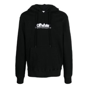 Off-White Chunky Logo Hoodie 'Black' OMBB097S23FLE0051001 sold by KicksCrew
