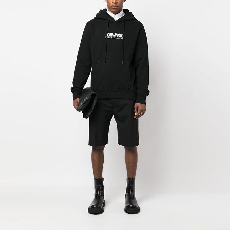 Off-White Chunky Logo Hoodie 'Black' OMBB097S23FLE0051001 sold by KicksCrew product image thumbnail 2