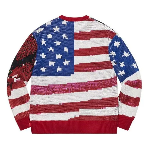 Supreme Digital Flag Sweater 'Red White Blue' SUP-SS21-518 sold by KicksCrew product image thumbnail 2