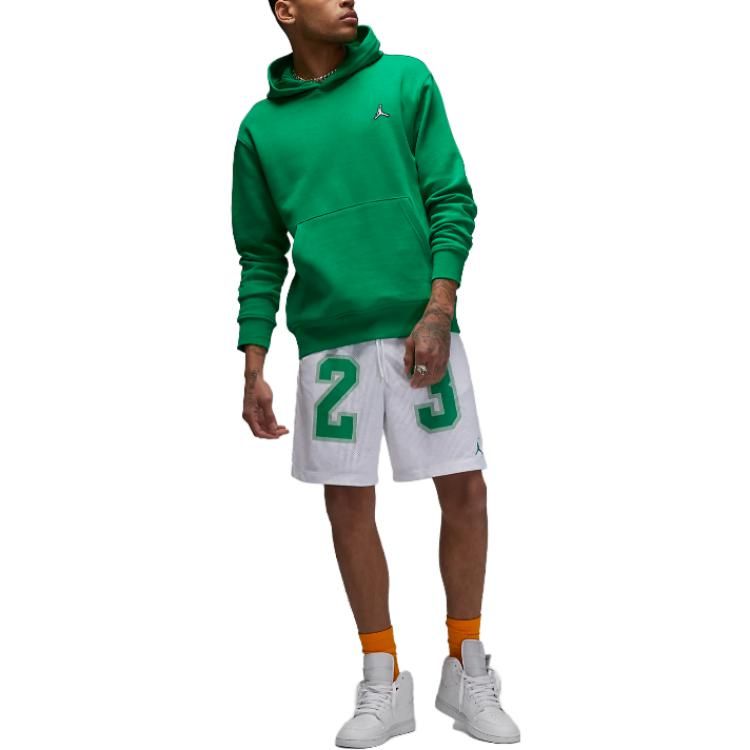 Air Jordan Essentials Graphic Mesh Shorts 'White Green' DX9671-100 sold by KicksCrew product image thumbnail 2