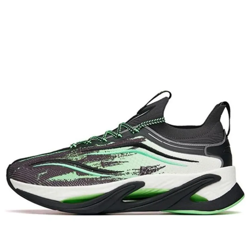 ANTA Keep Moving Pro Running Shoes 'Black Green' 112145596-6 sold by KicksCrew