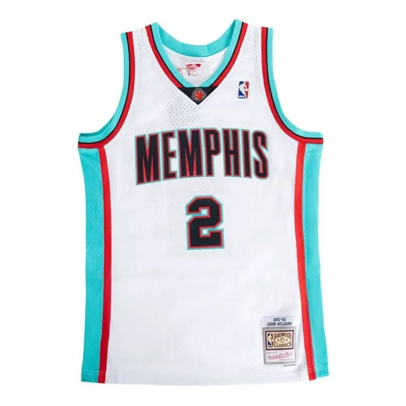 Mitchell & Ness x NBA Memphis Grizzlies 2001-02 Swingman Jersey 'Jason Williams 2' SMJY1153-MGR01JWIWHIT sold by KicksCrew