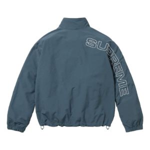 Supreme Spelled Out Embroidered Track Jacket 'Teal White' SUP-FW23-029 sold by KicksCrew