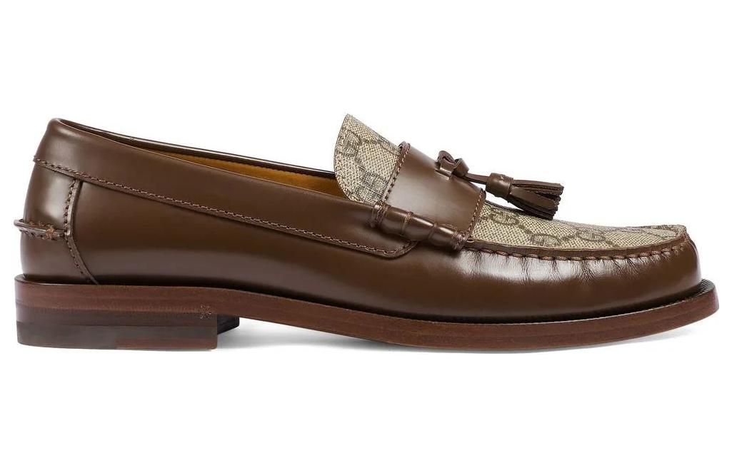 (WMNS) Gucci GG Supreme Canvas Loafers 'Tan Beige' 694866-17X30-2561 sold by KicksCrew product image thumbnail 2