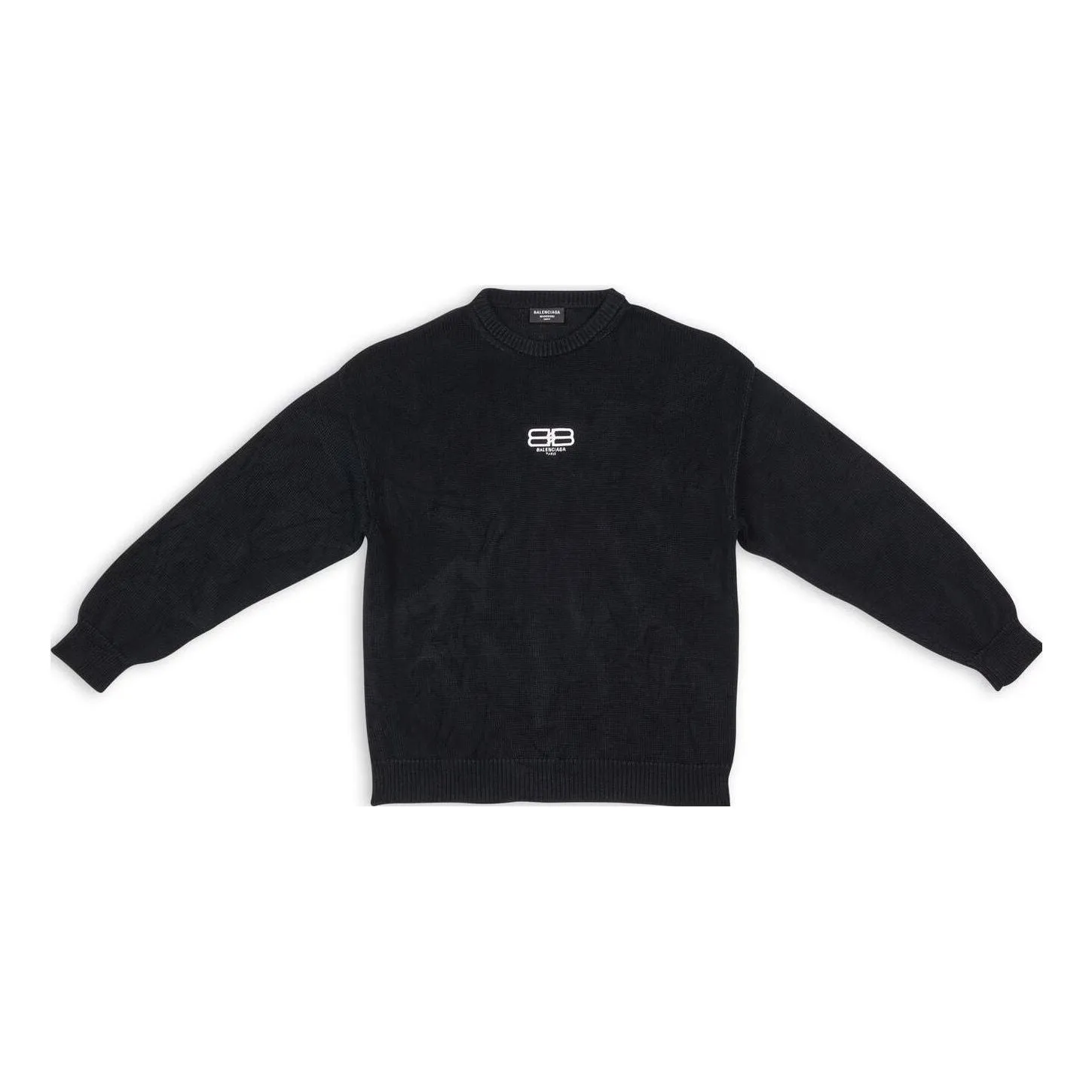 Balenciaga BB Paris Icon Sweater 'Black' 696226T32521000 sold by KicksCrew