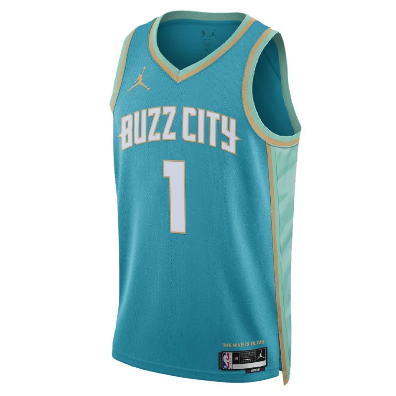 Air Jordan Dri-FIT NBA Swingman Jersey 2023/24 City Edition 'Charlotte Hornets Lamelo Ball' DX8496-415 sold by KicksCrew