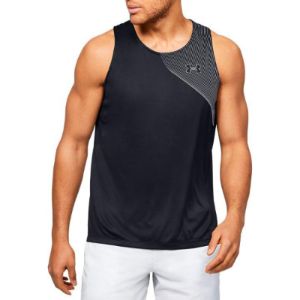 Under Armour Qualifier Iso-Chill Running Tank 'Black Grey' 1350135-002 sold by KicksCrew