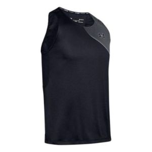 Under Armour Qualifier Iso-Chill Running Tank 'Black Grey' 1350135-002 sold by KicksCrew