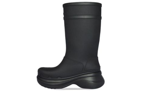 Crocs x Balenciaga Boots 'Black' 677384W1S8E1000 sold by KicksCrew