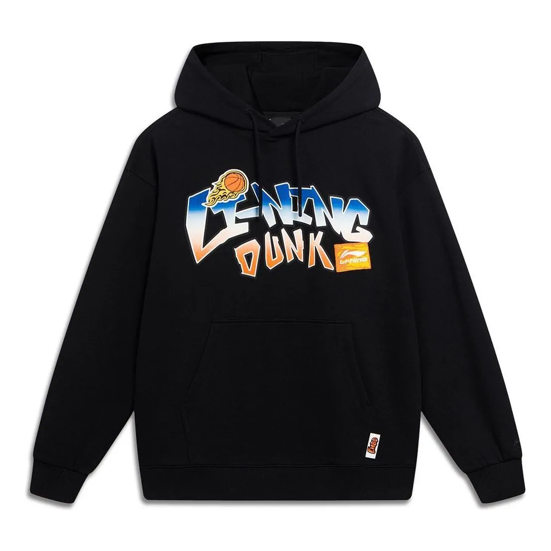 Li-Ning Hoops Cartoon Graphic Hoodie 'Black' AWDT551-4 sold by KicksCrew