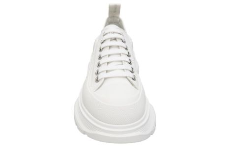 (WMNS) Alexander McQueen Tread Slick Low Lace Up 'White White' 611705W4MV29000 sold by KicksCrew
