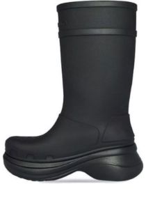 Crocs x Balenciaga Boots 'Black' 677384W1S8E1000 sold by KicksCrew