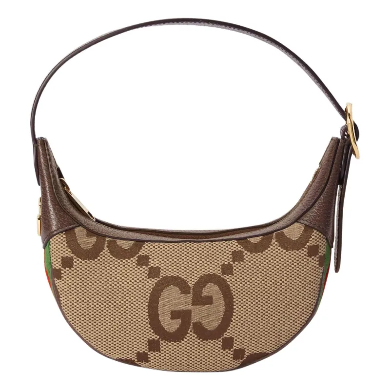 (WMNS) Gucci Ophidia Jumbo GG Mini Bag 'Camel Ebony' 658551-UKMDG-2570 sold by KicksCrew