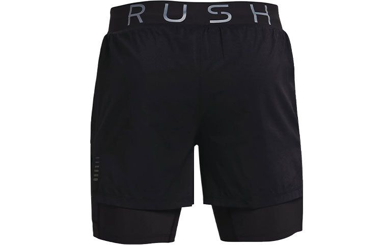 Under Armour Rush 2-in-1 Running Shorts 'Black' 1361577-001 sold by KicksCrew product image thumbnail 2
