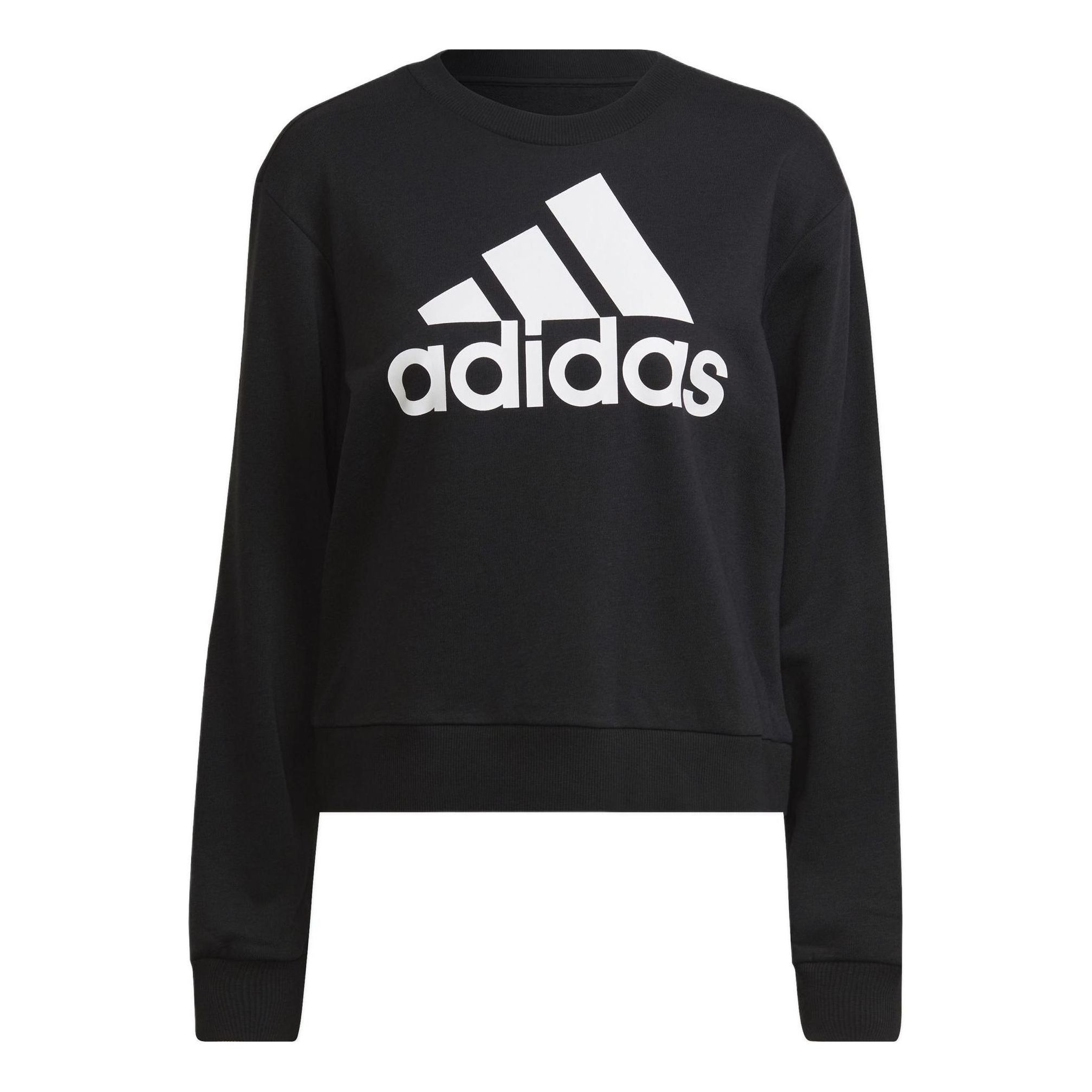 (WMNS) adidas Essentials Logo Loose Sweatshirt 'Black' HD1757 sold by KicksCrew